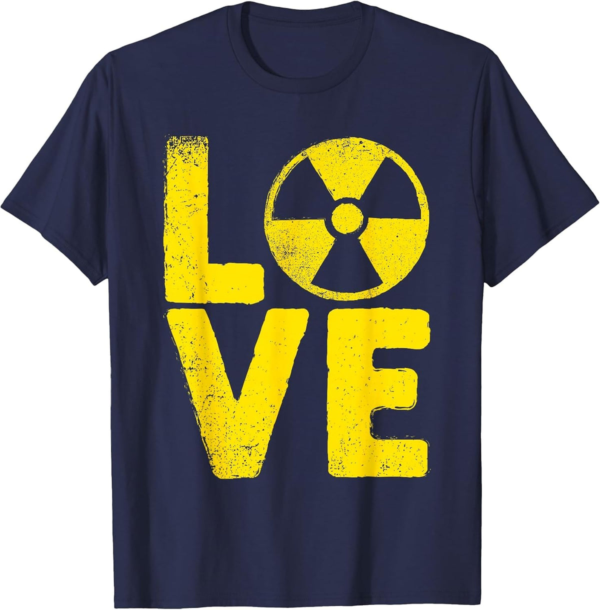 Funny Nuclear Men Women Radioactive Hazard Rad Tech Lovers T-Shirt - Navy Blue
