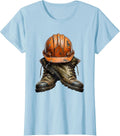 Women's Hard Hat and Work Boots Crossed Tools Graphic T-Shirt - Baby Blue