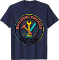 Building Dreams One Tool Labor Day Design T-Shirt - Navy Blue
