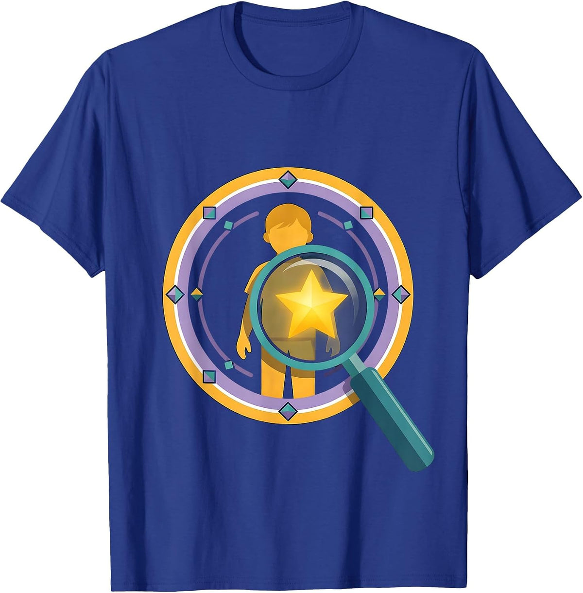 Special Education Hidden Star Child Graphic T-Shirt - Royal Blue