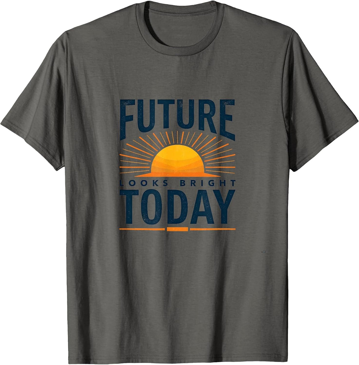 Future Looks Bright Today Inauguration Design T-Shirt - Asphalt Grey