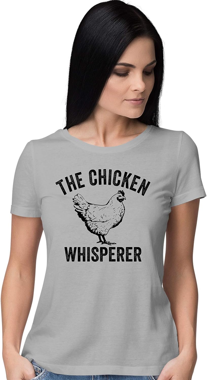 Go All Out Womens The Chicken Whisperer T-Shirt - Athletic Heather