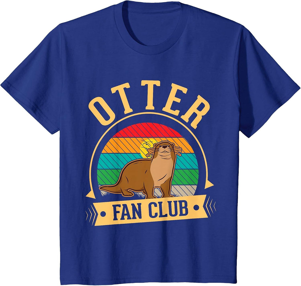 Otter Fan Club Sea Otter T-Shirt - Royal Blue