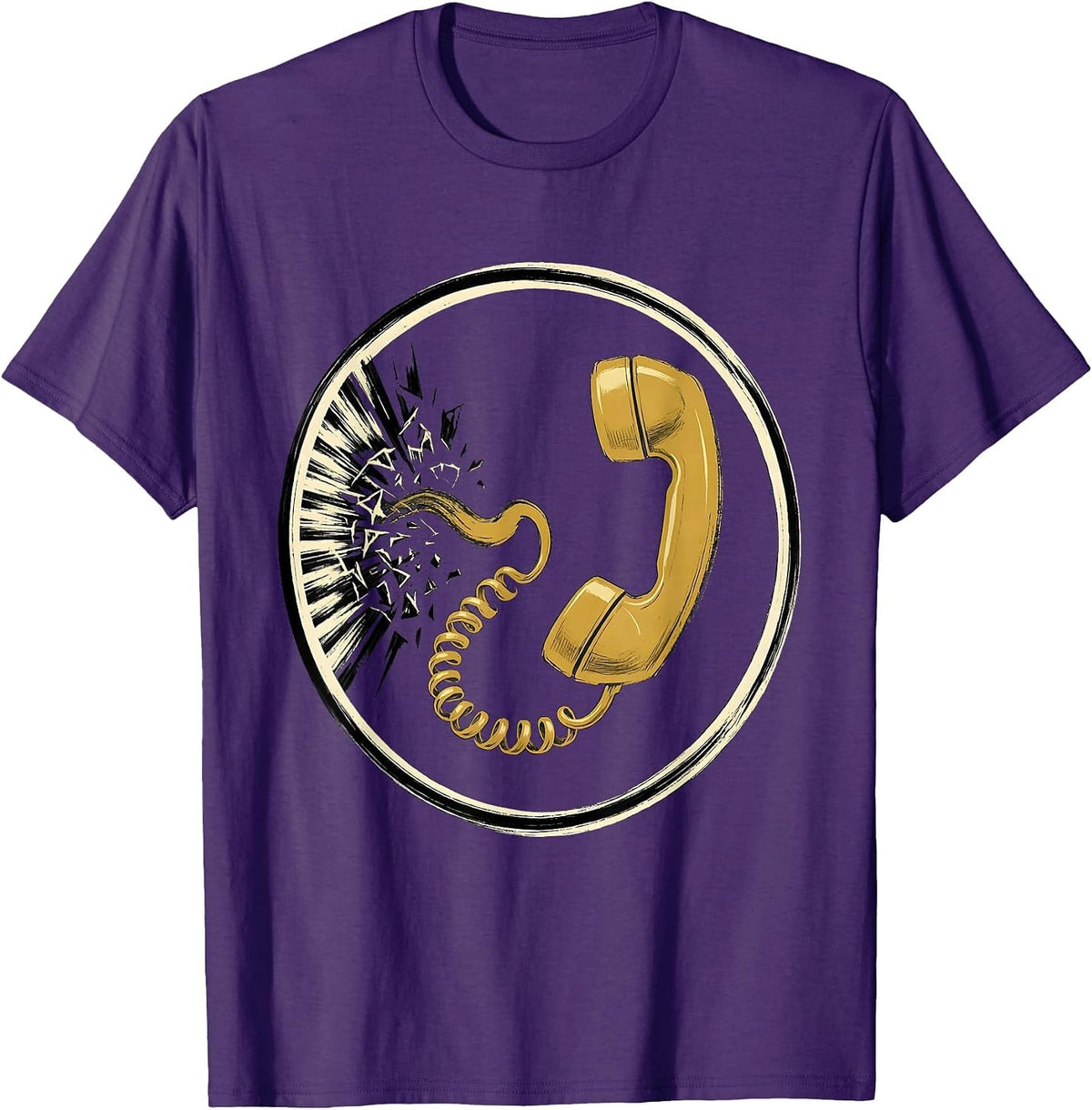 Men's Alarm Ray Dispatcher Tribute Showcard Style T-Shirt - Purple