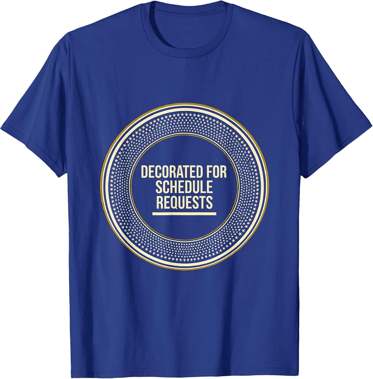 Decorated For Schedule Requests Groovy School Counselor T-Shirt - Royal Blue