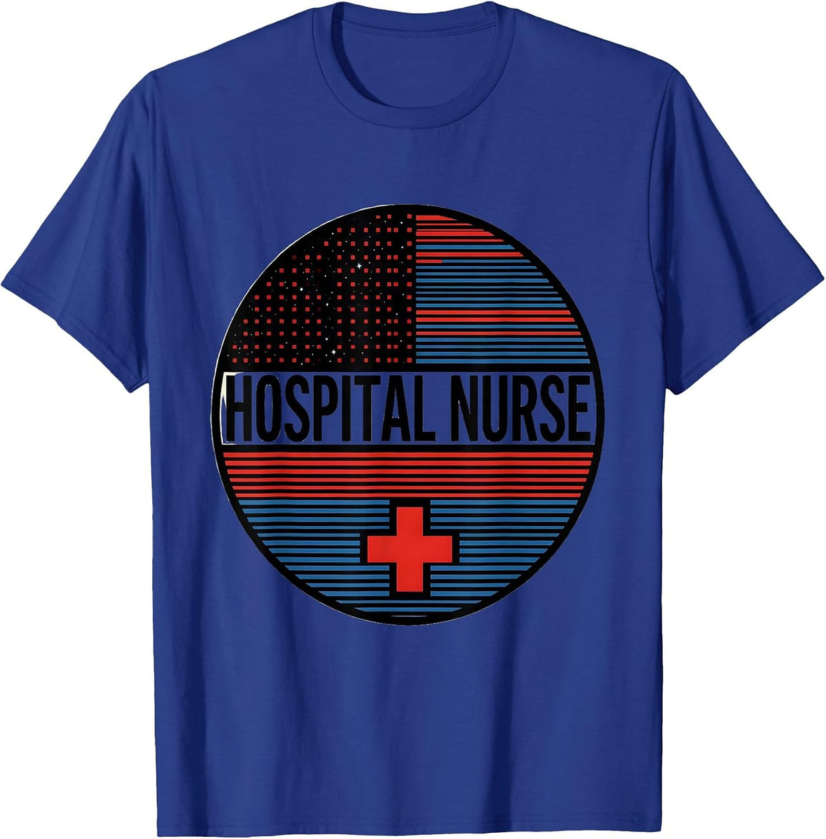 Hospital Nurse Bauhaus Modernist Occupational Pride First T-Shirt - Royal Blue