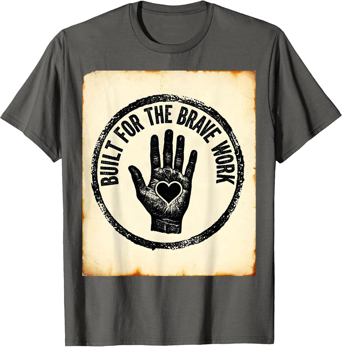 Built for the Brave Work Special Education Teacher T-Shirt - Asphalt Grey