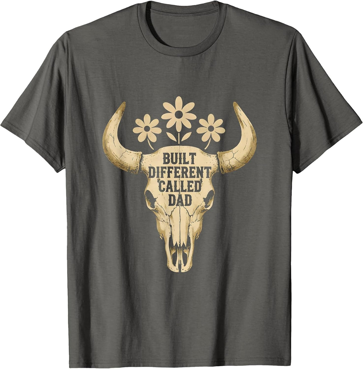 Men's Built Different Called Dad Graphic Design T-Shirt - Asphalt Grey