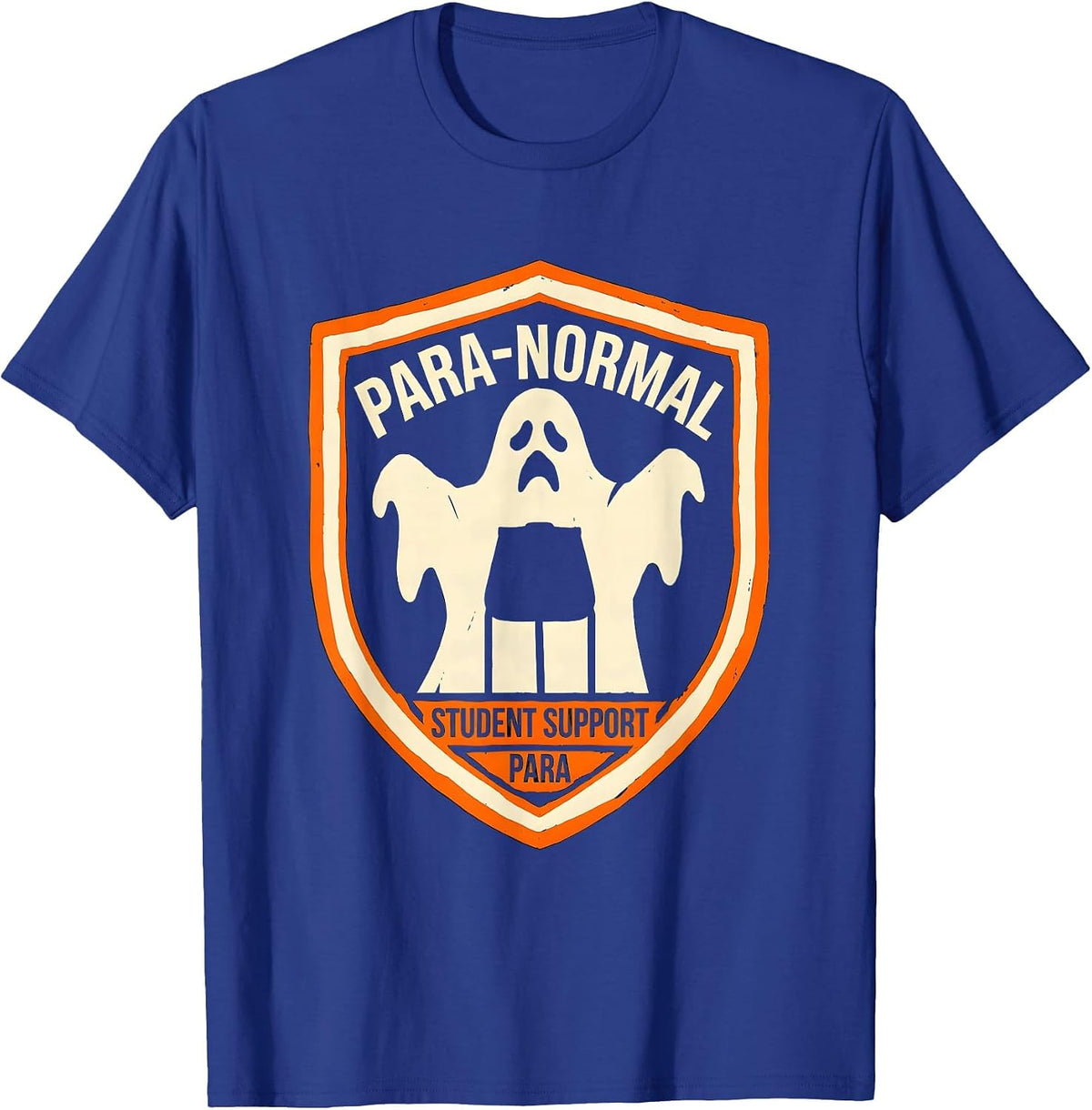 Men's Para-Normal Student Support Para Ghost Sped Teacher T-Shirt - Royal Blue