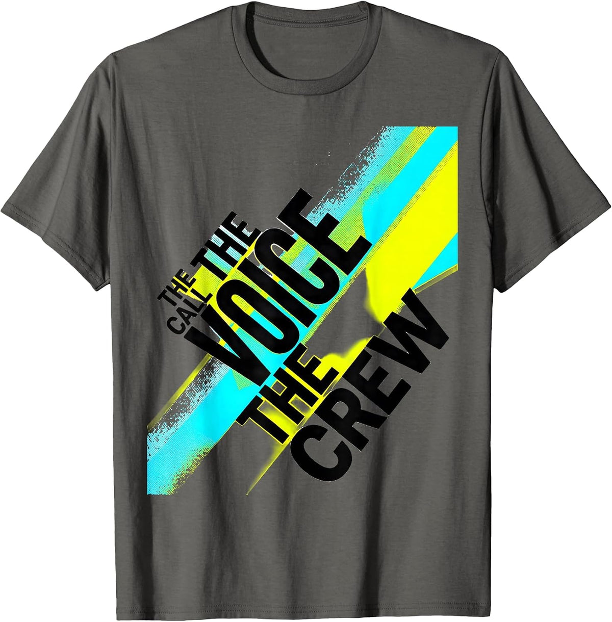 Men's The Call The Voice The Crew First Responder Tribute Flag T-Shirt - Asphalt Grey