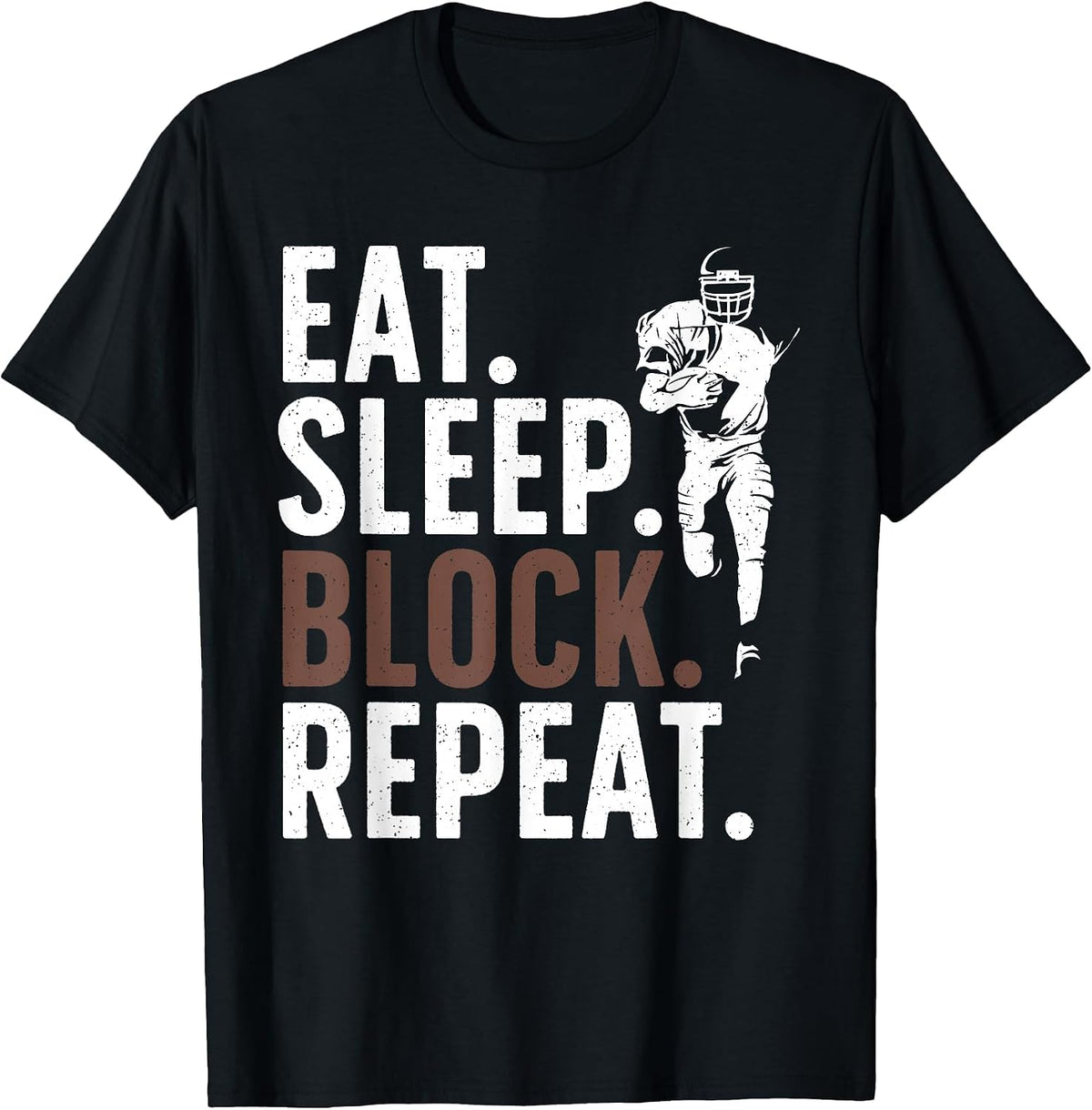 Lineman Art for Men Women Football Player Offensive Lineman T-Shirt - Black