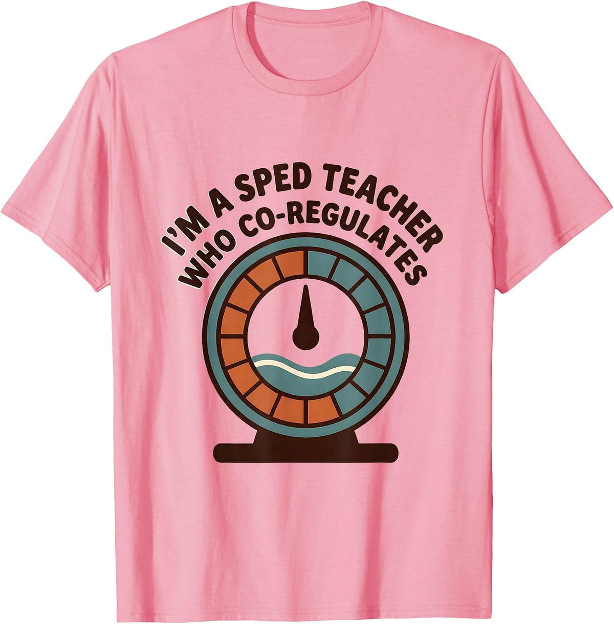 Men's I'm A SPED Teacher Who Co-Regulates Funny Autism Awareness T-Shirt - Pink
