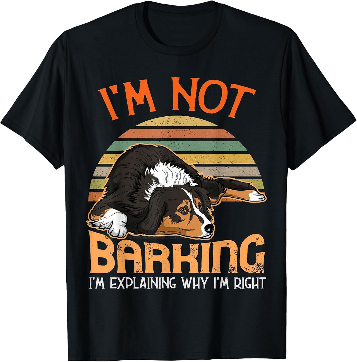 Australian Shepherd Aussie Dog T-Shirt, Men, Black, Small - As Pictured