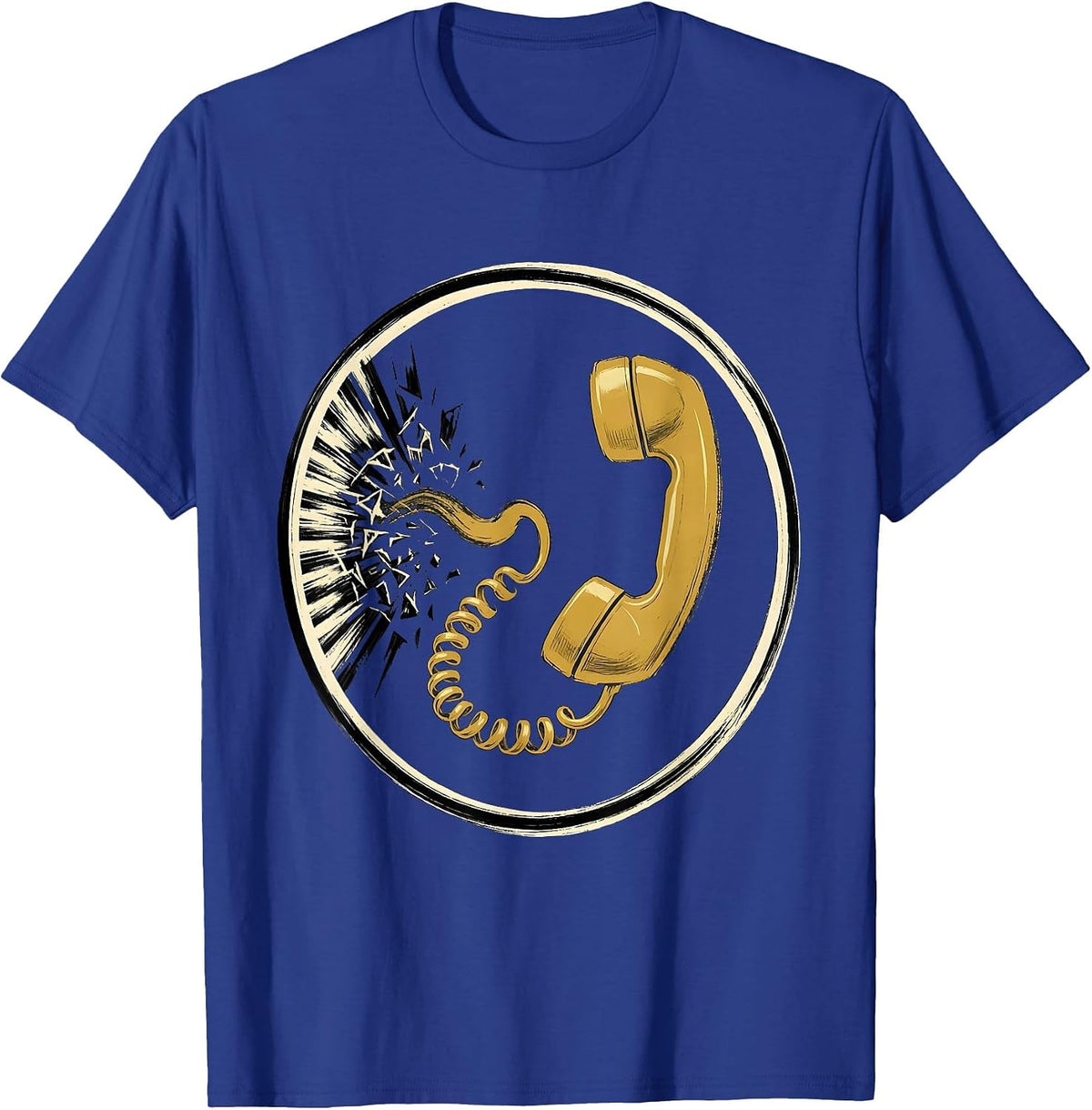 Men's Alarm Ray Dispatcher Tribute Showcard Style T-Shirt - Royal Blue