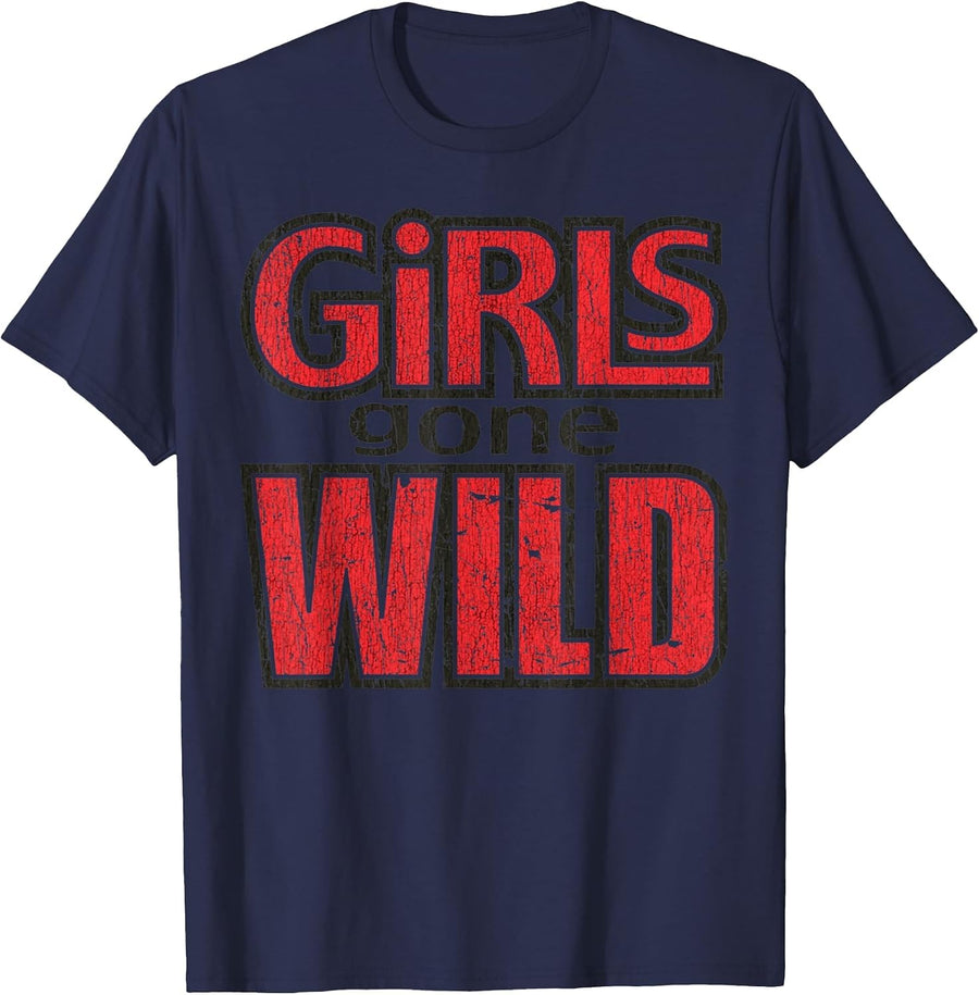 Retro Crazy Love T-Shirt - Navy Blue
