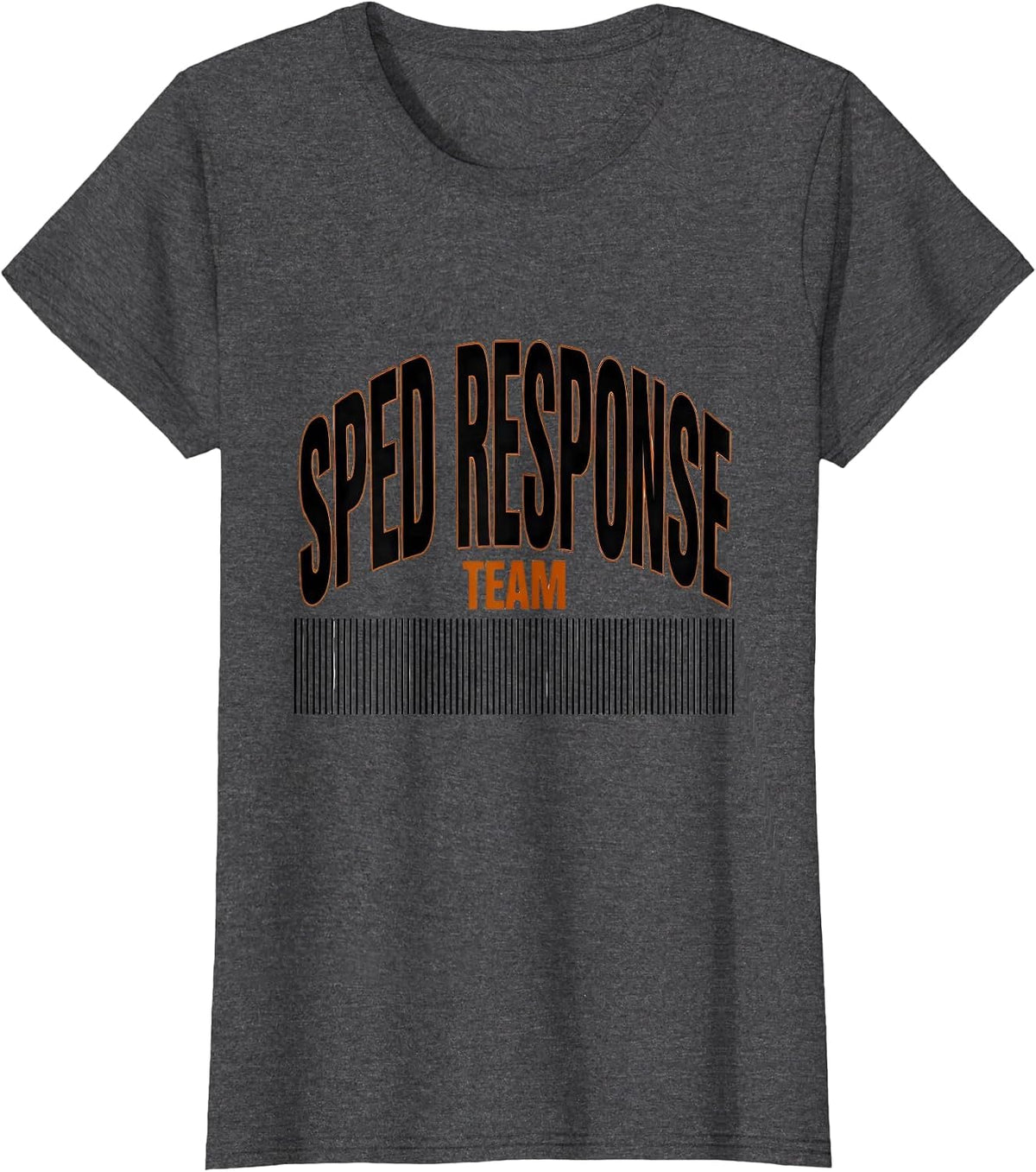 Women's SPED Response Team Funny Special Education Teacher T-Shirt - Dark Heather Grey