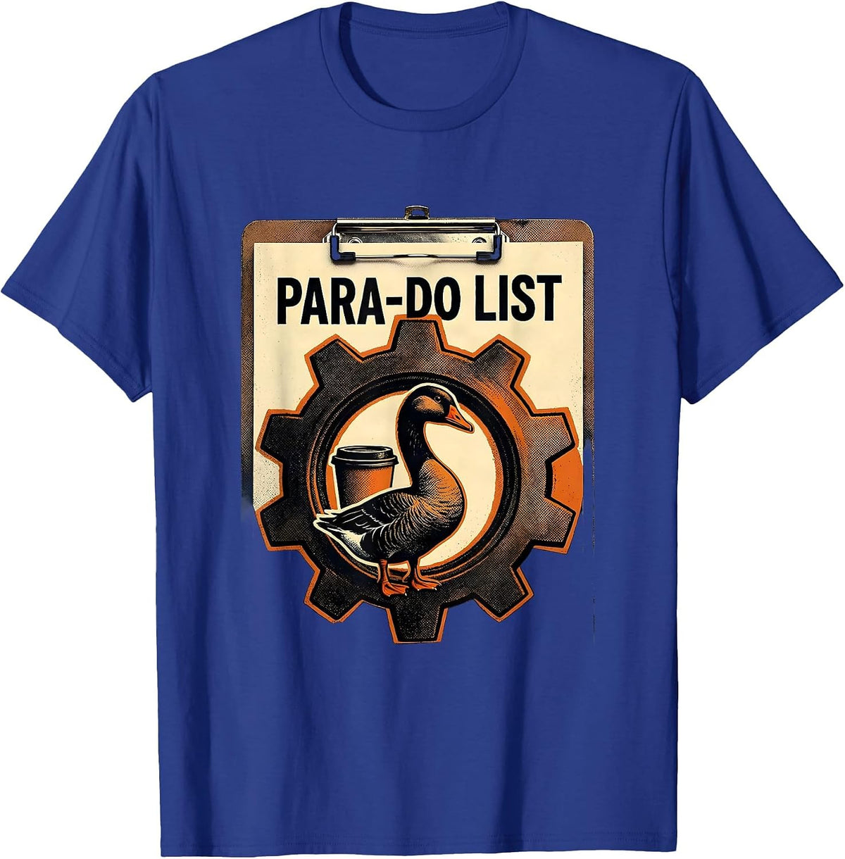 Men's Para-Do List Funny Paraprofessional Goose SPED Teacher T-Shirt - Royal Blue