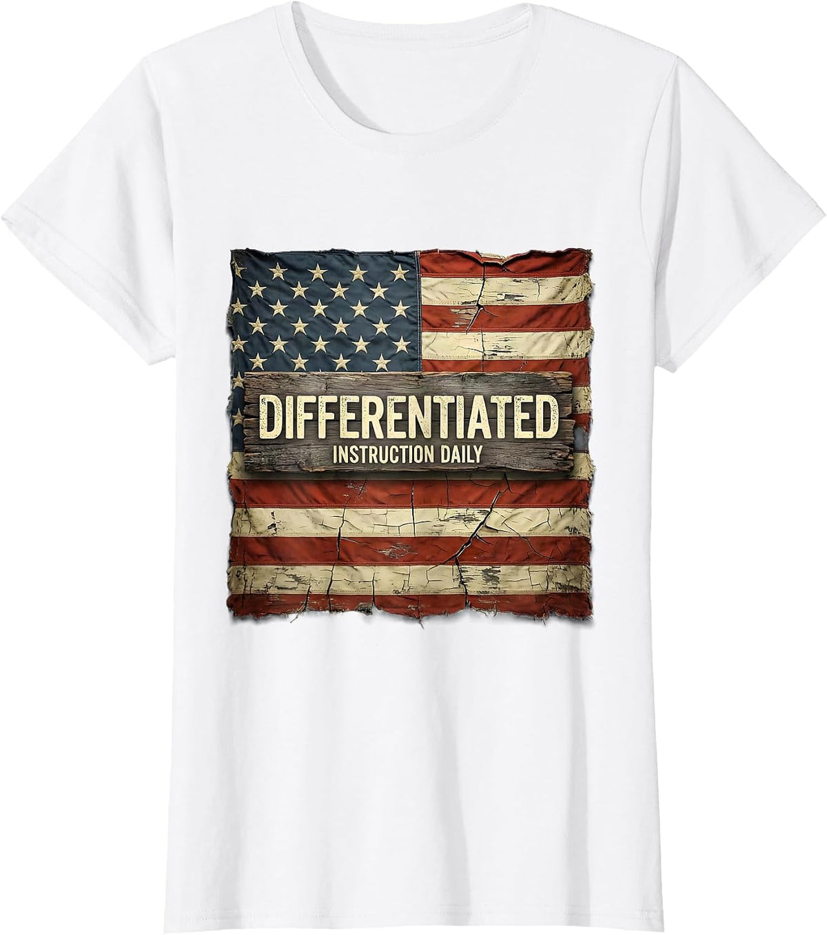 Women's Differentiated Instruction Daily SPED Teacher Design T-Shirt - White