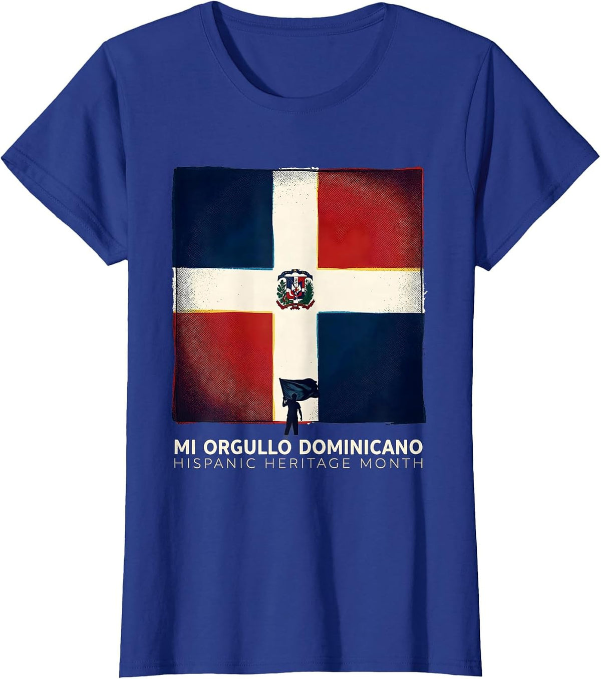 Women's Mi Orgullo Dominicano · Hispanic Heritage Month Pride T-Shirt - Royal Blue
