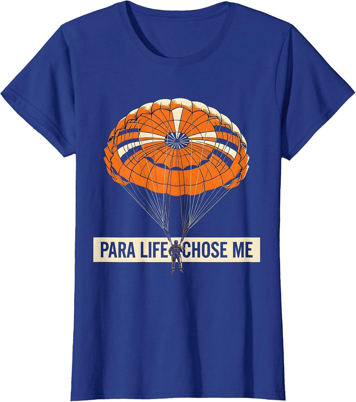 Women's Para Life Chose Me Proud Para Educator Design T-Shirt - Royal Blue