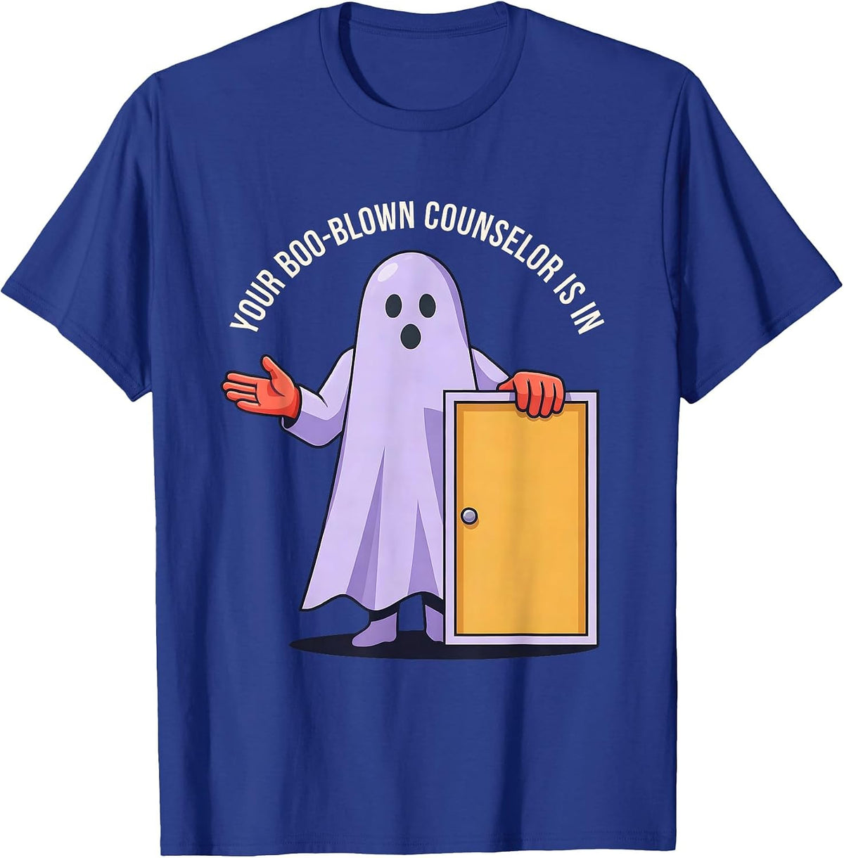 Your Boo-Blown Counselor Is In Halloween School Counselor T-Shirt - Royal Blue