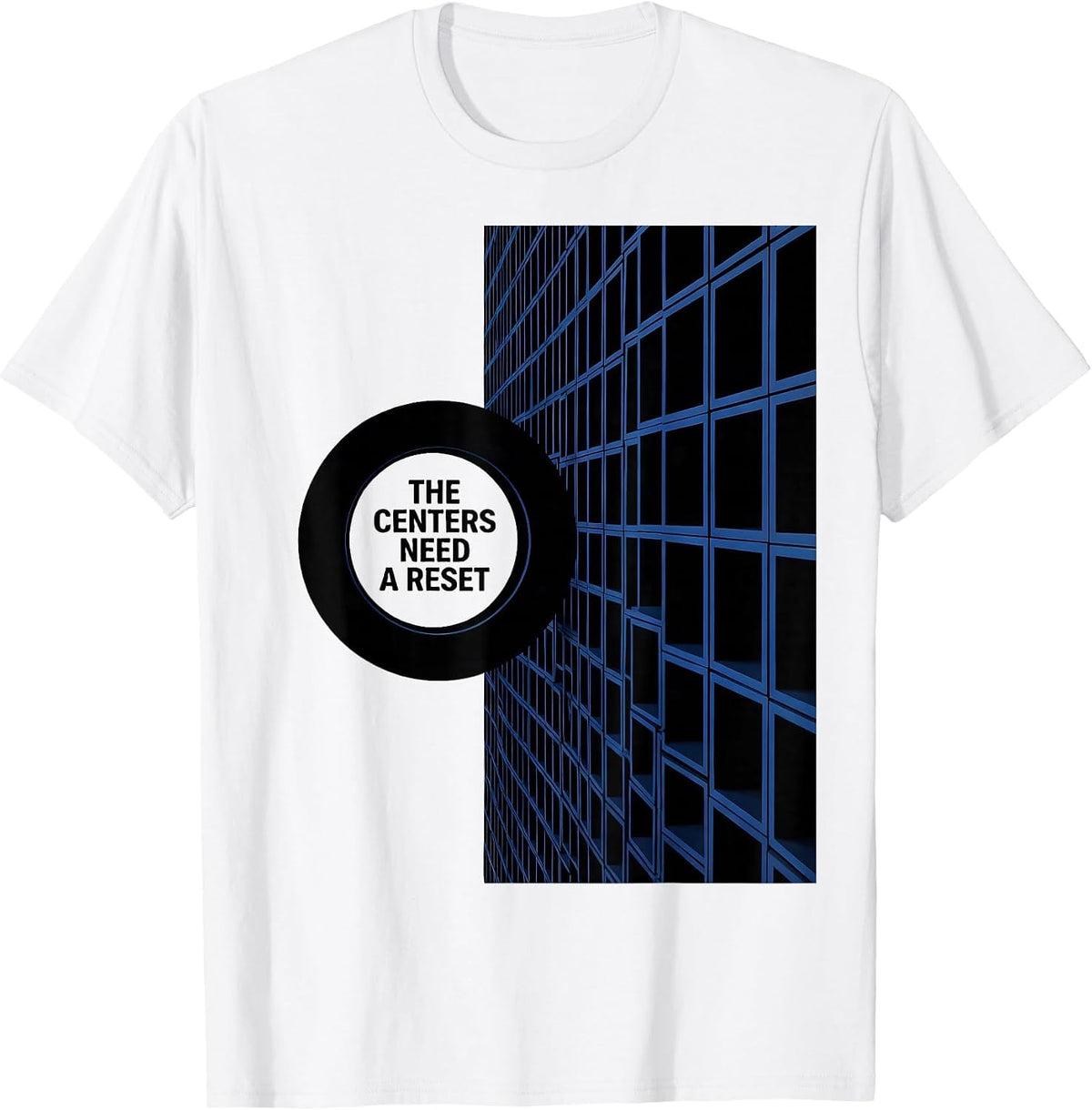 Men's The Centers Need A Reset Funny Teacher Humor Gift T-Shirt - White