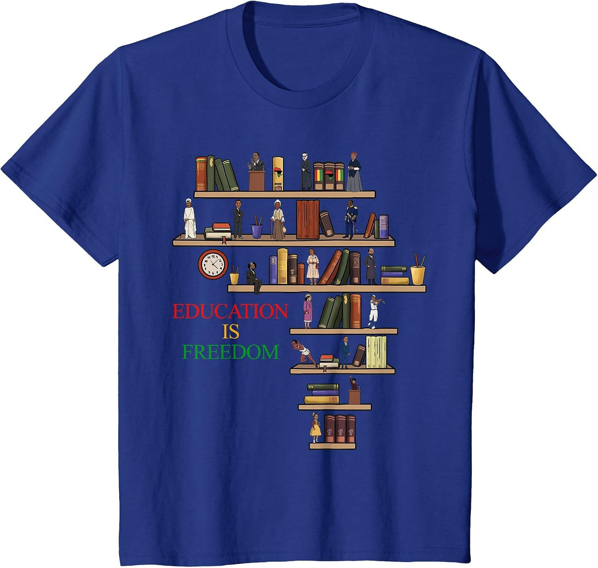 Black History Month Black Leaders African American Pride T-Shirt - Royal Blue