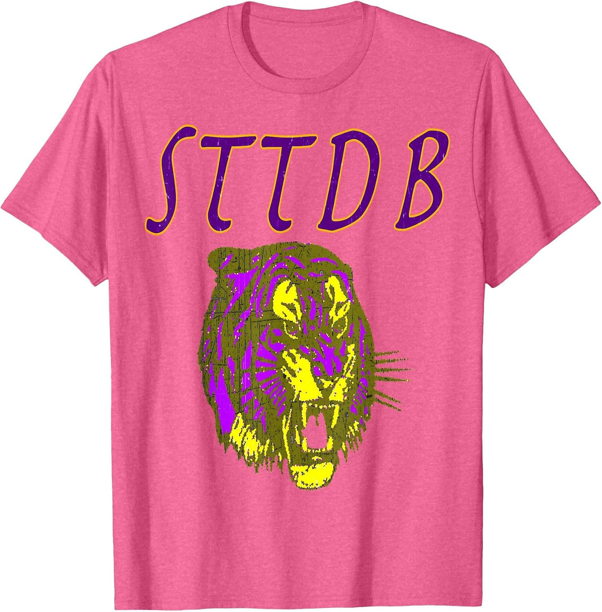 STTDB Suck That Tiger DB Classic TEE Neck Band Song L S U T-Shirt - Pink Heather