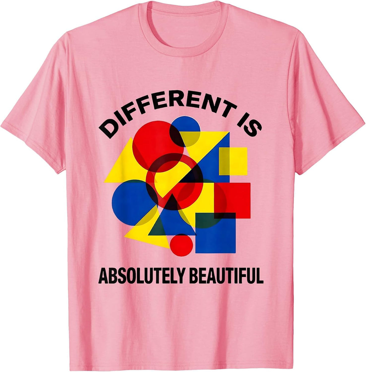 Different Is Absolutely Beautiful Special Education T-Shirt - Pink