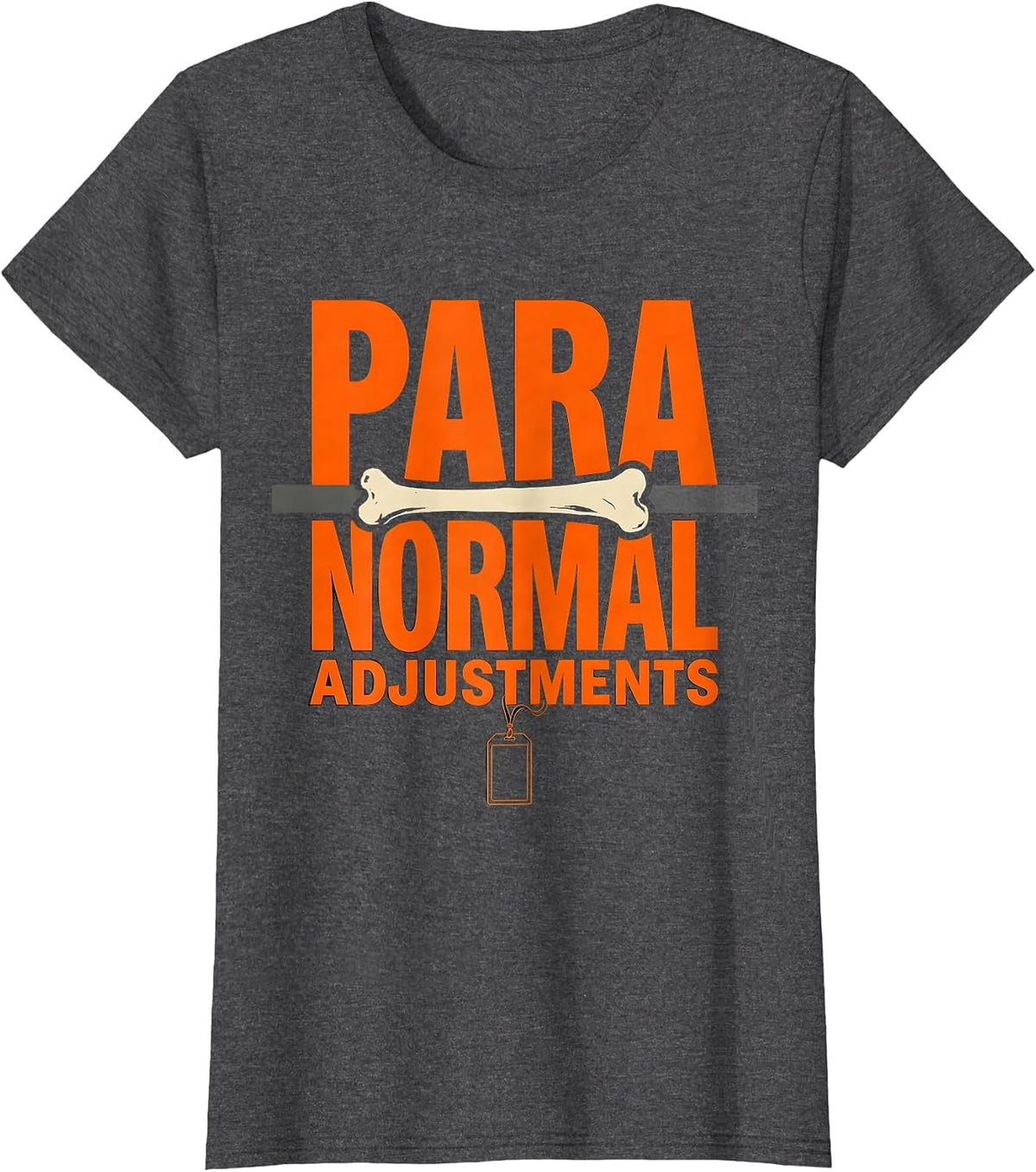 Women's Para Normal Adjustments Ghost Sped Para Teacher Halloween T-Shirt - Dark Heather Grey