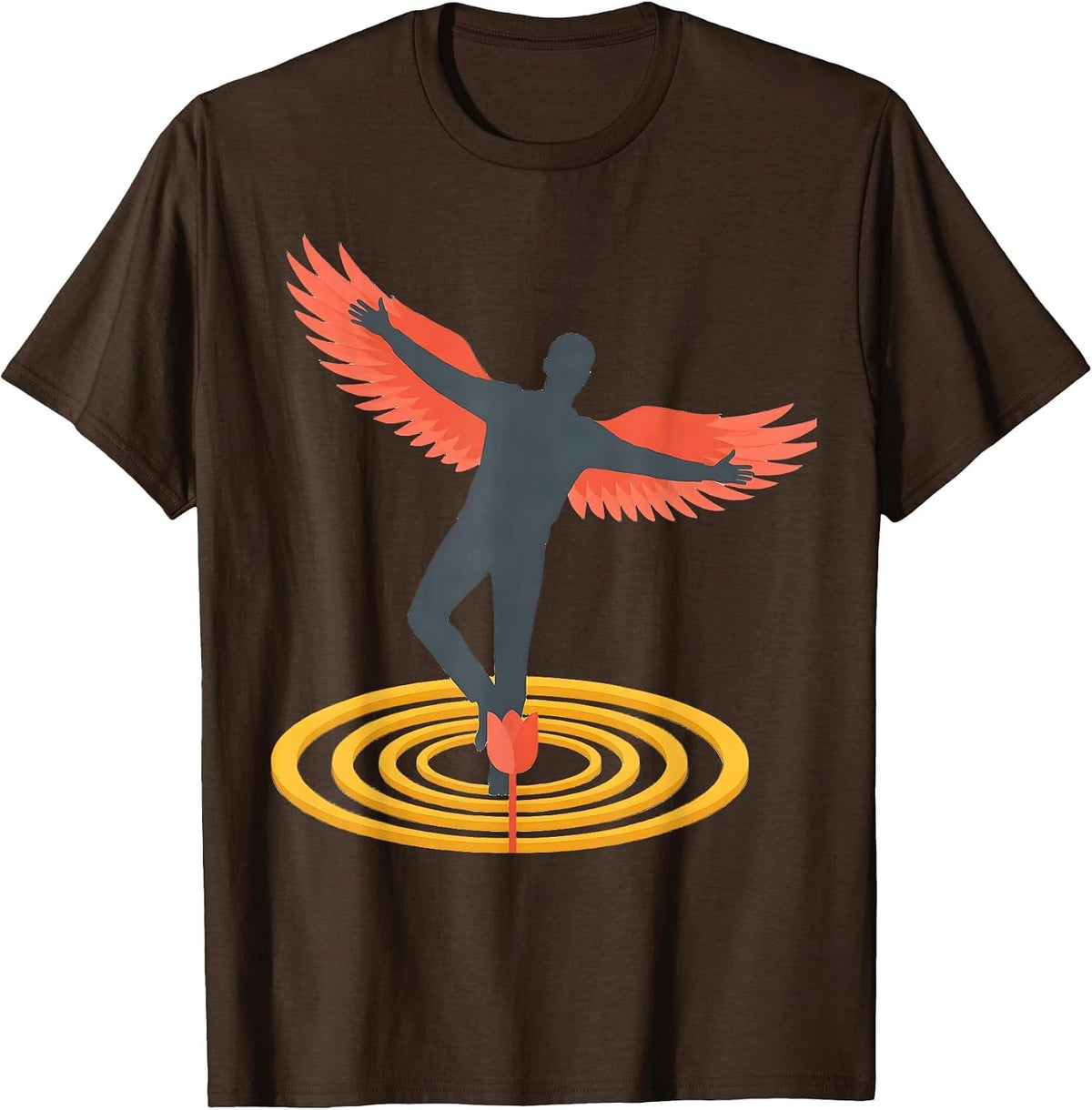Men's Balance Warrior Parkinson's Defiant Humor Support T-Shirt - Brown
