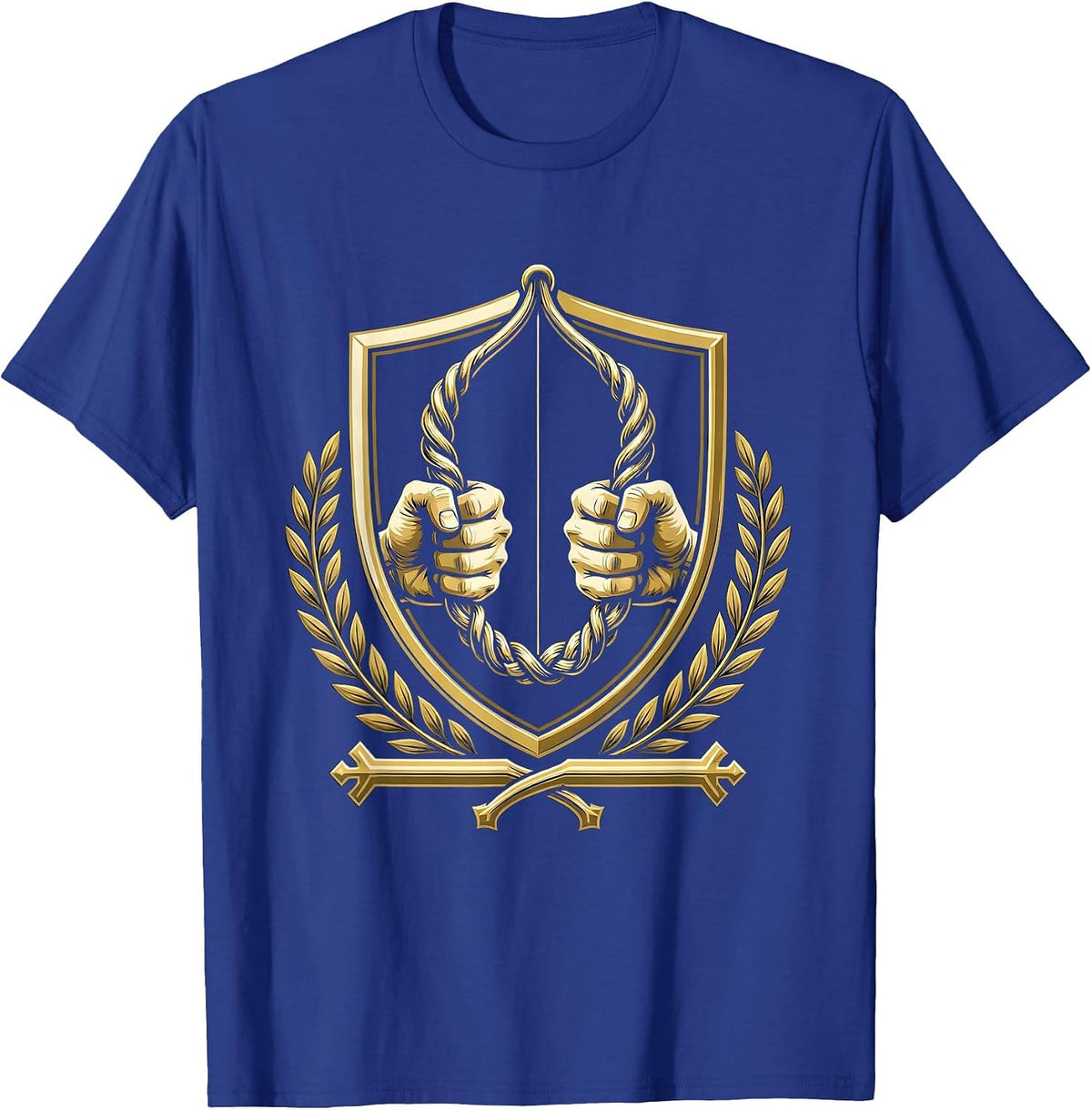 Physical Therapy Resistance Band Graphic T-Shirt - Royal Blue