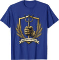 Hands Dirty Heart Proud Hard Worker Design T-Shirt - Royal Blue