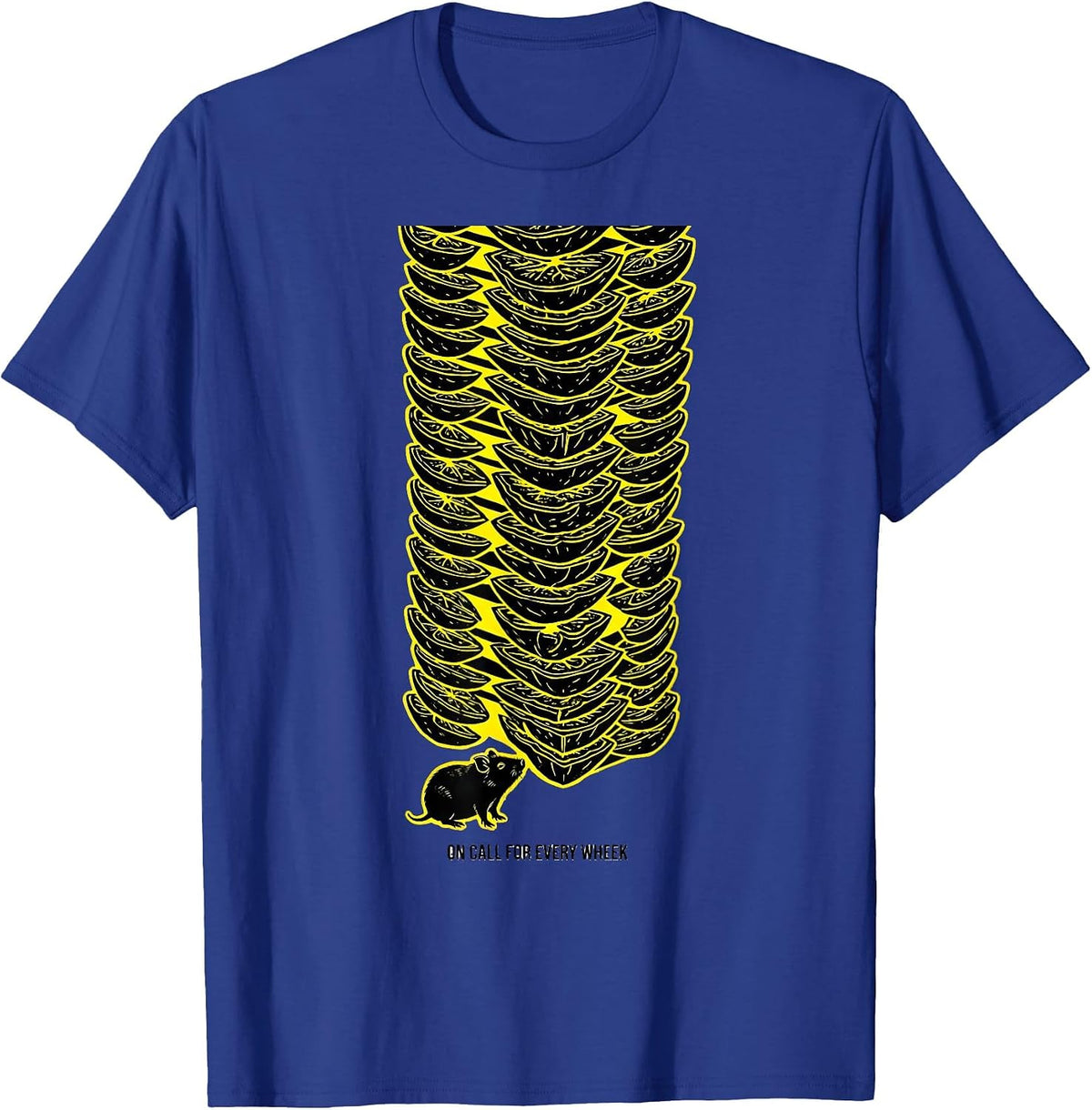 On Call For Every Wheek Funny Guinea Pig Lover Pet Owner T-Shirt - Royal Blue