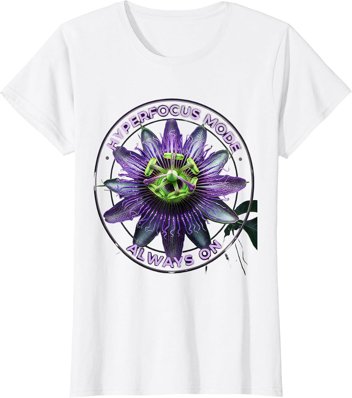 Hyperfocus Mode Always On Autism Design T-Shirt - White
