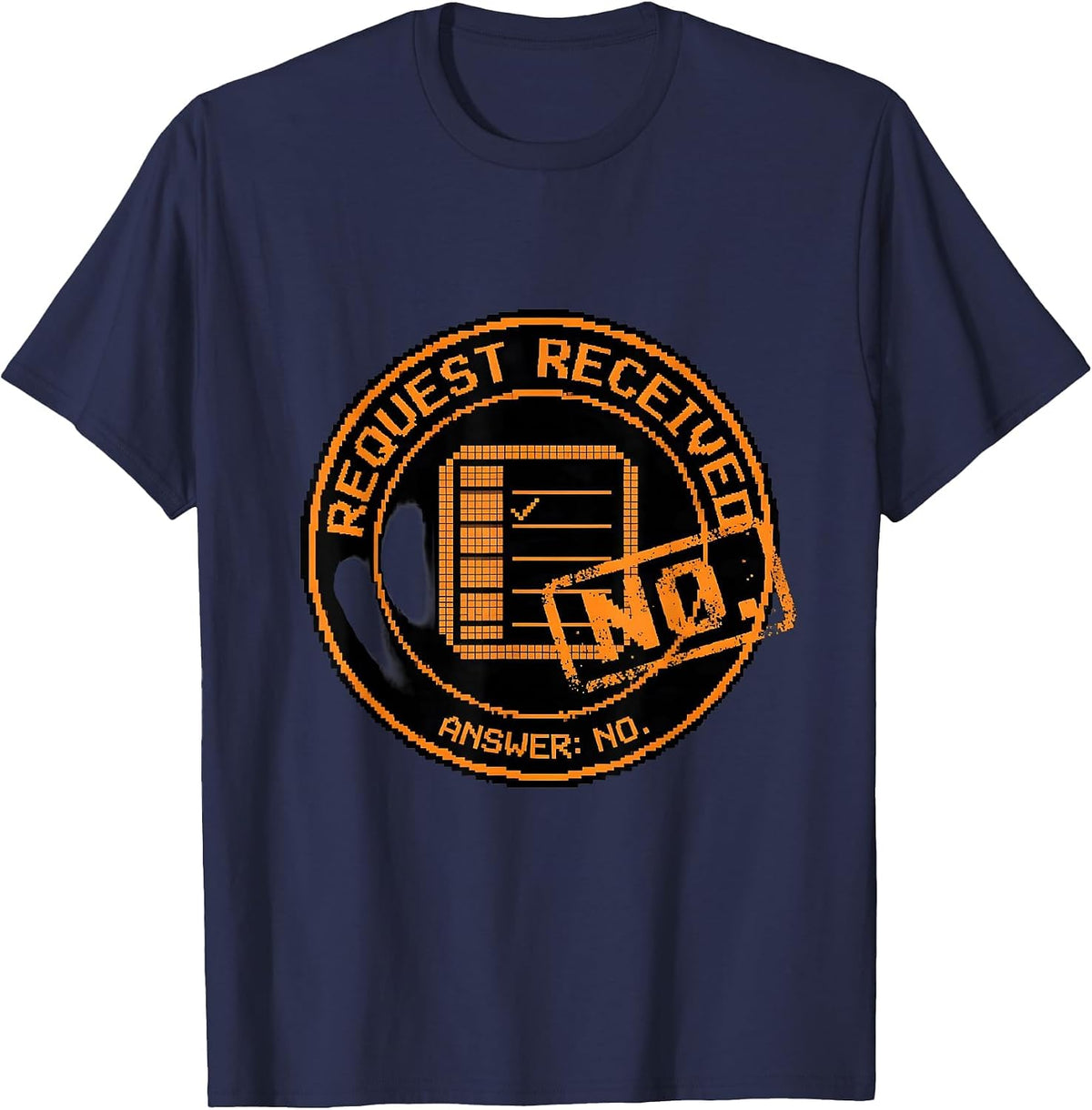 Request Received Answer No Funny School Counselor T-Shirt - Navy Blue