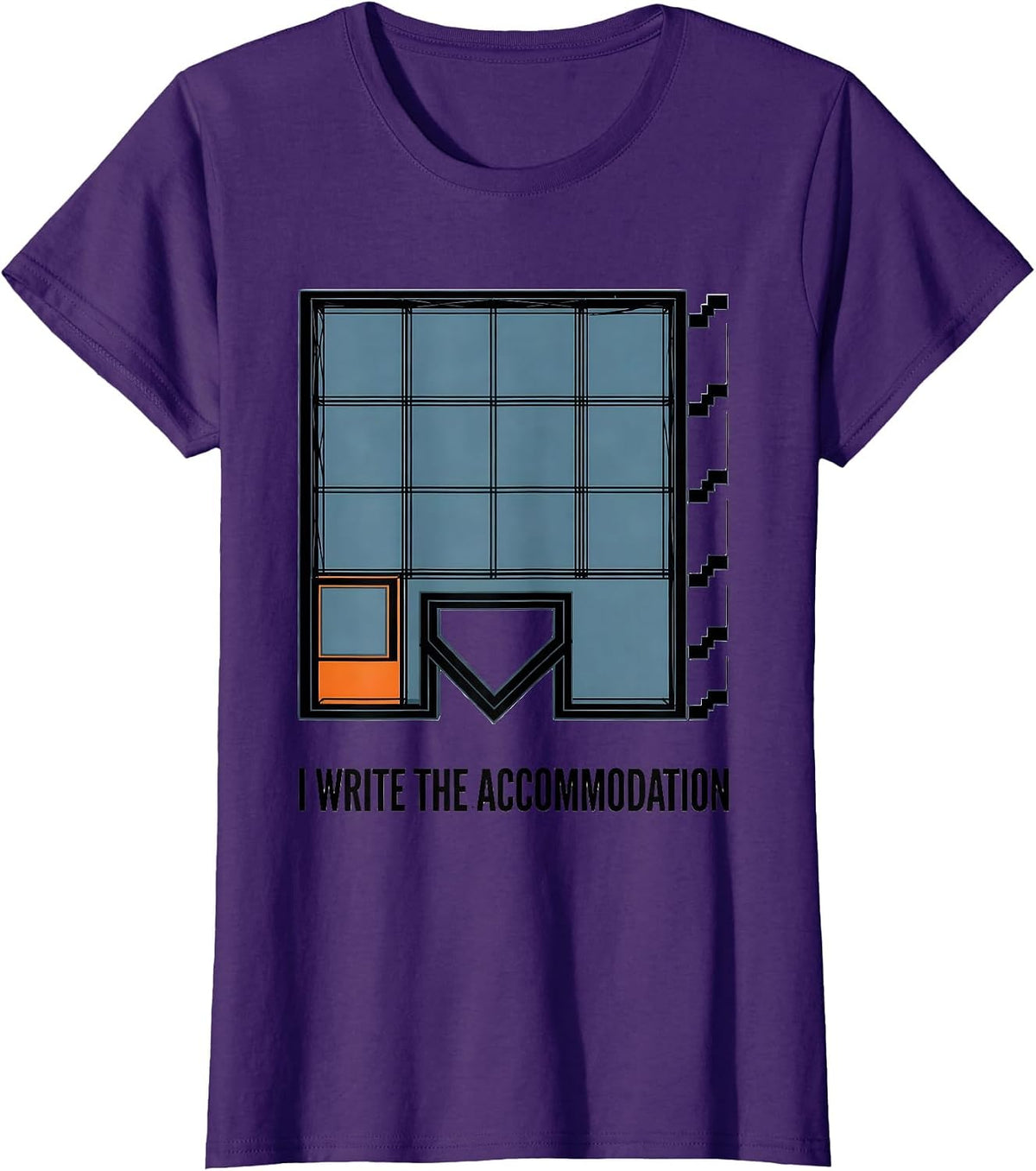 Women's I Write The Accommodation Special Education Teacher Sped T-Shirt - Purple