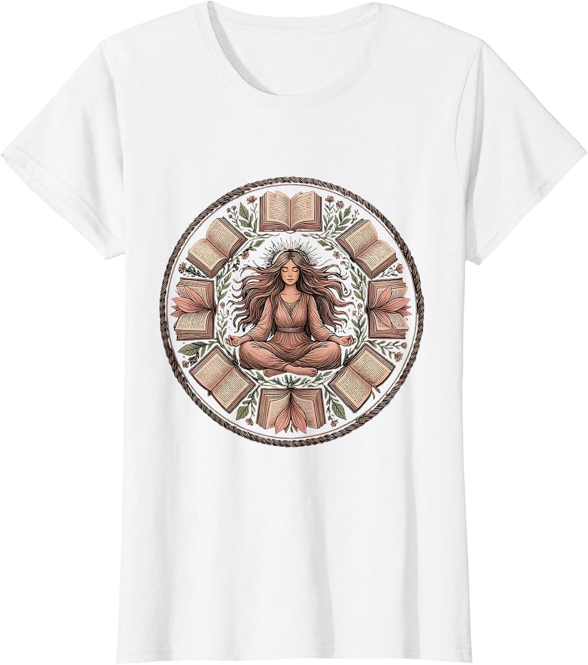 Autism Awareness Reader Girl Illustration T-Shirt - White