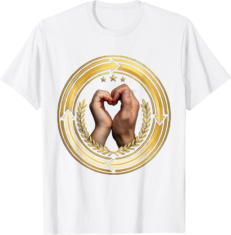 Men's Down Syndrome Awareness Small Hand in Large Hand T-Shirt - White