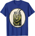Hand in the Pickle Jar Funny Snack Graphic T-Shirt - Royal Blue