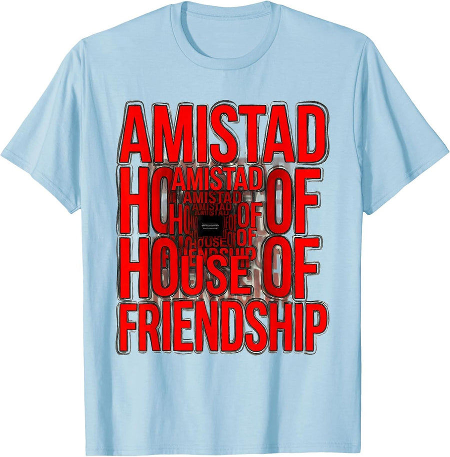 Men's Amistad House of Friendship Teachers Students School Spirit T-Shirt - Baby Blue