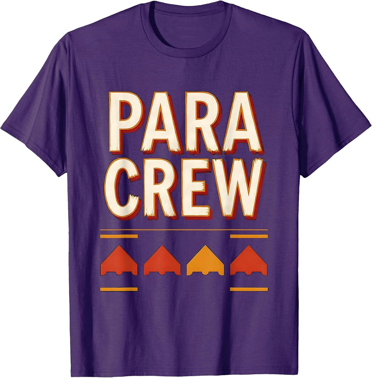 Para Crew Sign Painter Showcard Teacher Appreciation T-Shirt - Purple