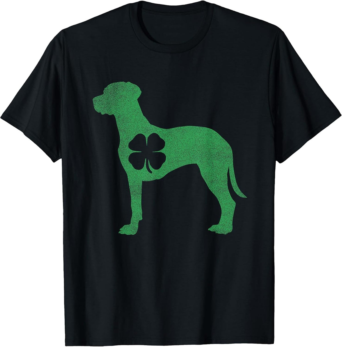 Rhodesian Ridgeback -Shamrock St. Patrick's Day Saint Paddys T-Shirt - Black