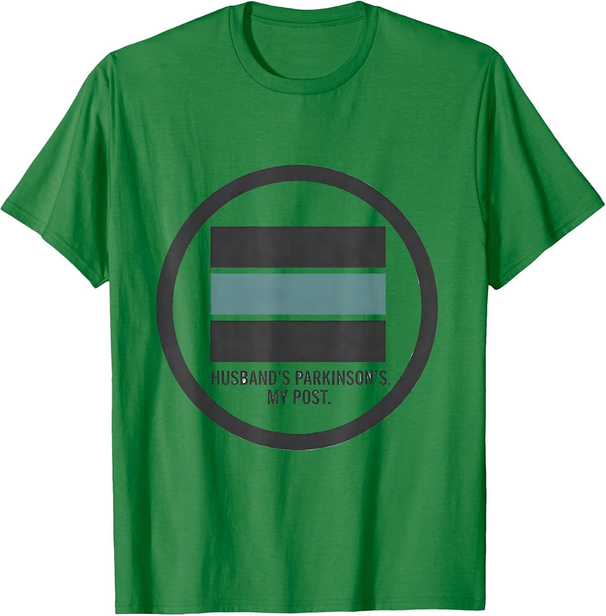 Men's Husband's Parkinson's My Post Parkinson's Warrior Support T-Shirt - Kelly Green