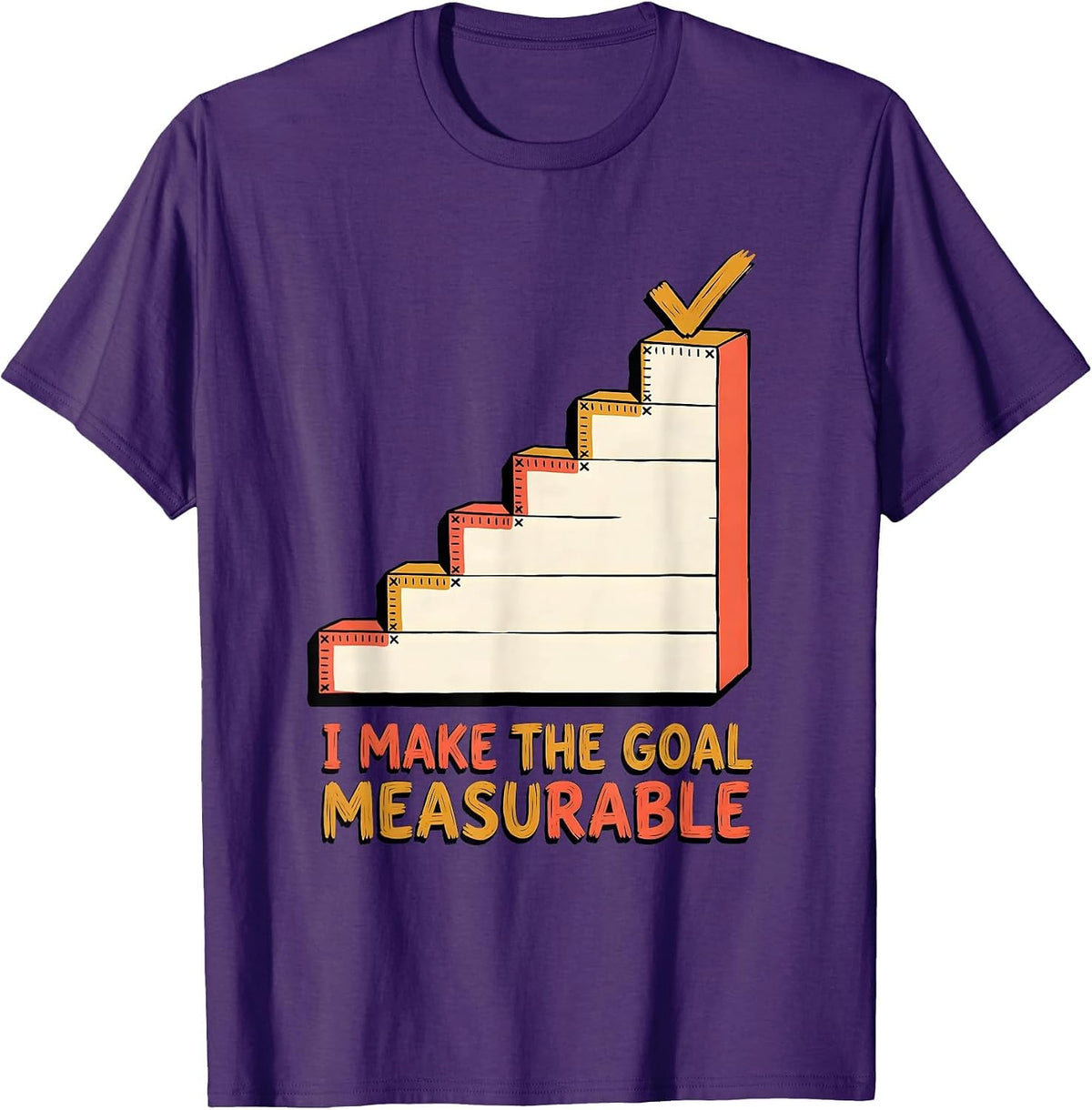 Men's I Make The Goal Measurable Special Education Teacher SPED T-Shirt - Purple