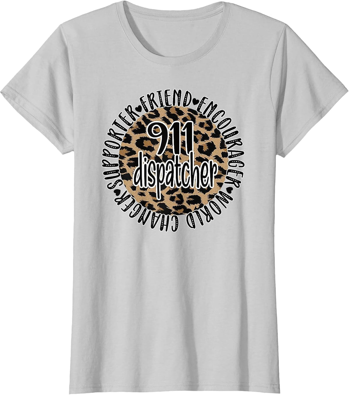 911 Dispatcher Appreciation Emergency Dispatcher T-Shirt - Silver Grey