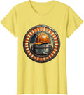 Hard Hat Lunch Pail Blue Collar Worker Graphic T-Shirt - Lemon Yellow