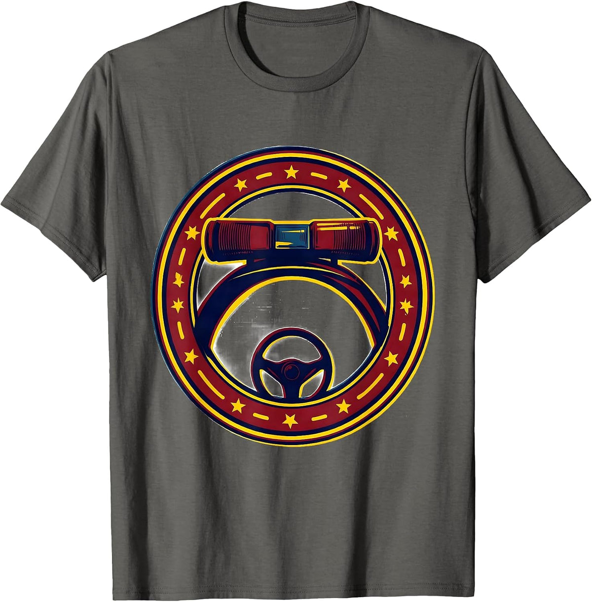 Sealed Duty Badge Funny EMT Paramedic Workplace Humor T-Shirt - Asphalt Grey