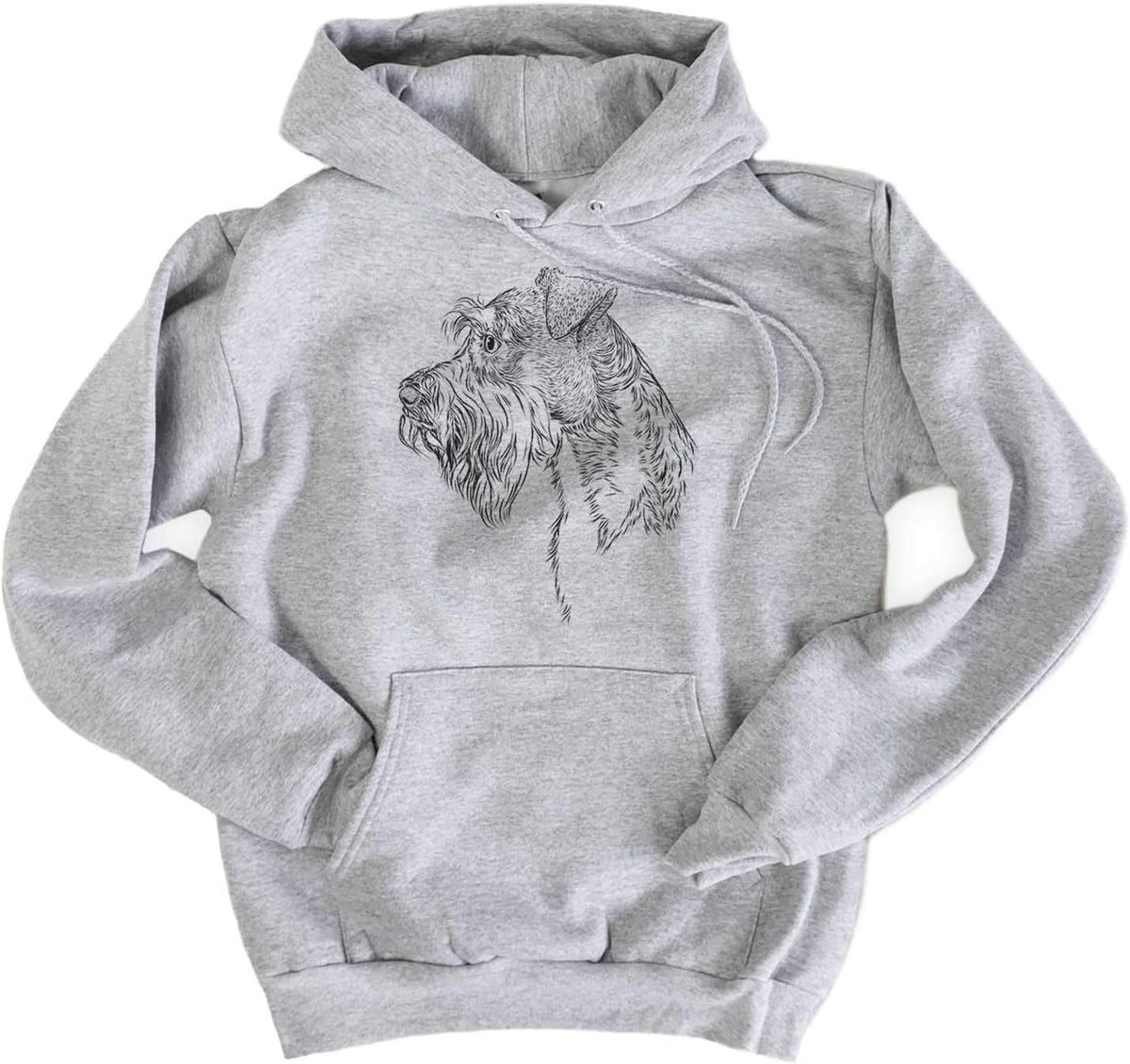 Inkopious Mini Schnauzer Profile Triblend T-Shirt - Unisex Pullover Hoodie Sweatshirt