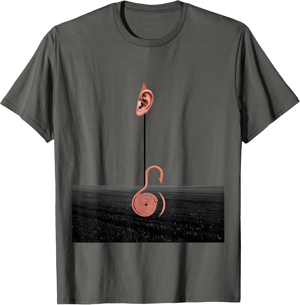 Men's Pig Lover Minimalist Halloween Costume Novelty T-Shirt - Asphalt Grey